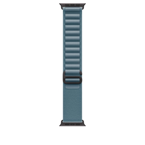Correa De Reloj Apple Alpine Loop, Azul Claro, 49 Mm, Negro, Titanio