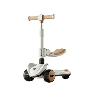 Golden Baby'S - Scooter Monopatin Con Asiento Y Luz Musica Cafe 2 En 1