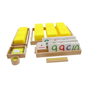 Bothyi - Materiales Matemáticos Montessori, Sistema Decimal, Juguete Sensorial Para Edades De 3 A 7 Años, Regalos Para Bebés Sin Alfombra