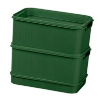 Ioensy - Placa Germinadora De Semillas, Bandeja Resistente Para Cultivo De Hierba De Gato, Para Microvegetales De Invernadero, Color Verde Oscuro