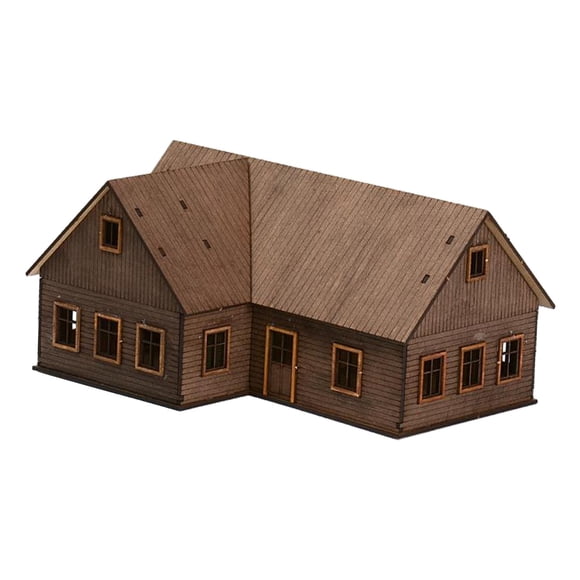 Kits de modelo de construcción de arquitectura a escala 1:72, colección de materiales de construcción de paisaje, adornos, escala Oo, desmontaje para Estilo B