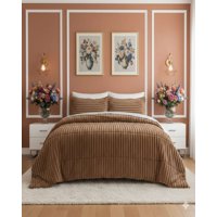 Imac Hogar - Cubrecama Premium Plush Y Chiporro - Invierno 2 Plazas