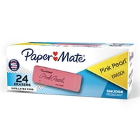 Borrador Paper Mate Pink Pearl, Tamaño Mediano, 24 Unidades, Sin Látex