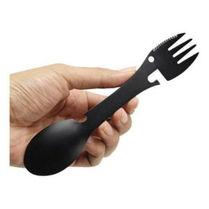 Genérico - Cuchara Tenedor Cuchillo Utensilio Montañismo Camping