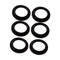 Magideal - 6 Anillos Exteriores E26, Casquillos De Lámpara E27, Casquillos De Portalámparas, Casquillos De Bombilla, Anillos De Repuesto Para Base De Luz, , Negro