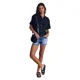 thumbnail image 3 of Blusa Mujer Manga Corta Double Crease Bolsillos Negro Ellus, 3 of 3