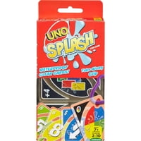 Juego De Cartas Mattel Games Uno Splash De Plástico Resistente Al Agua
