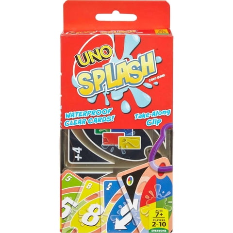 Juego De Cartas Mattel Games Uno Splash De Plástico Resistente Al Agua