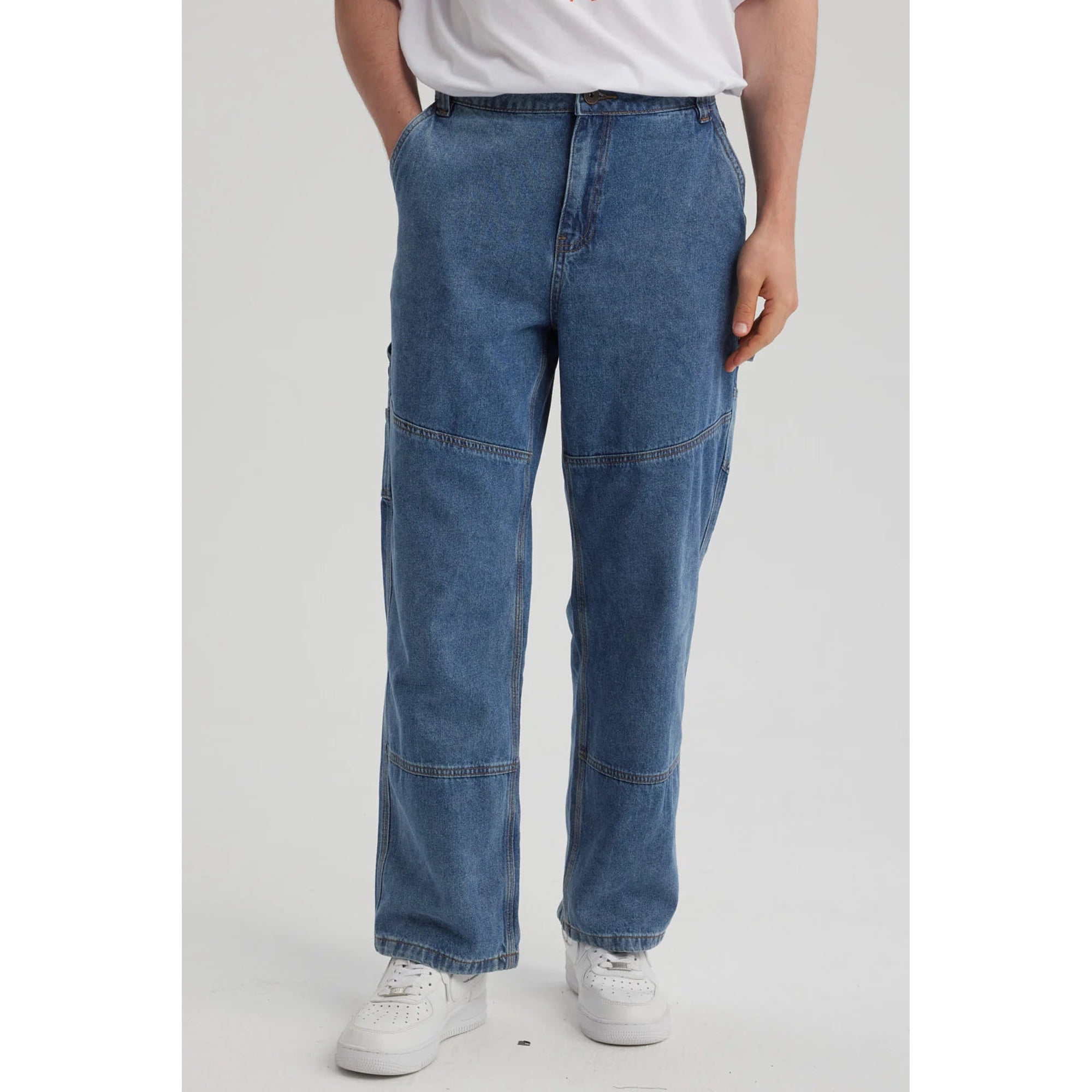 Fashionspark - Jeans Hombre Recto Moda Azul