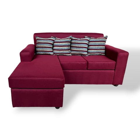 Muebles Duna - Sofá Intercambiable Viena Lino Burdeo