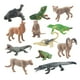 thumbnail image 1 of Juego De 12 Mini Figuras De Animales Salvajes Para Festivales, Suministros Para Fiestas, Estilo H, 1 of 5