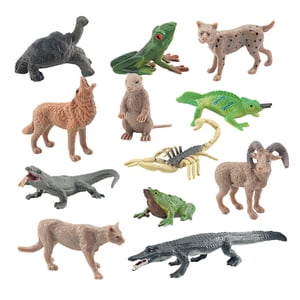 Bothyi - Juego De 12 Mini Figuras De Animales Salvajes Para Festivales, Suministros Para Fiestas, Estilo H