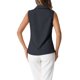 thumbnail image 3 of INSPIRE CHIC Camisa sin mangas para mujer con botones, cuello de solapa en V, túnica de mezclilla chambray, talla S, negro, 3 of 6