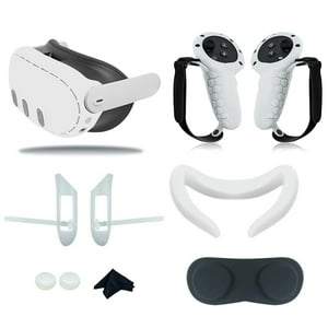Set Protector Silicona Aaronmei 10 En 1 Meta Quest 3 Blanco