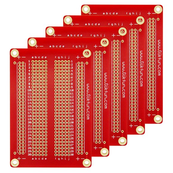 Placa de Prototipado Gikfun GK1007 Chapada en Oro 5 Unidades