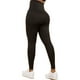 thumbnail image 3 of Saronite Leggings de Yoga Basic Body Shaper de Cintura Alta y Longitud Completa, Negros (para Mujer), 3 of 5