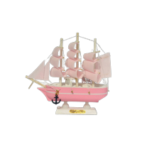 Decostilo - Decoración: Barco Velero De Madera 15Cm