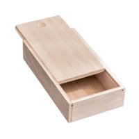 Ioensy - Caja De Madera Con Tapa Deslizante Para Guardar Joyas, Ideal Para Bodas, Fiestas Y Aficiones, 16,8 X 9,5 X 5 Cm