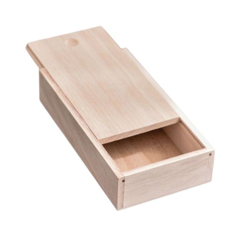 Ioensy - Caja De Madera Con Tapa Deslizante Para Guardar Joyas, Ideal Para Bodas, Fiestas Y Aficiones, 16,8 X 9,5 X 5 Cm