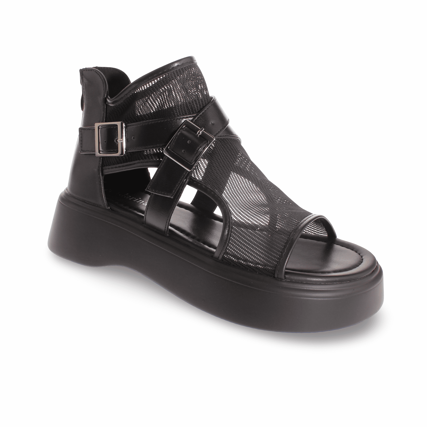 Sandalia Plataforma Negro Andarina