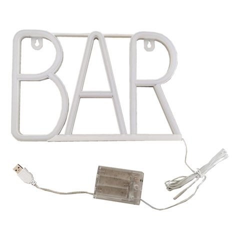 Magideal - Letrero De Neón Para Bar, Luz De Neón Led, Letrero De Luz De Neón Con Barra De Letras Usb Para Bar, Decoración De Pared, Letreros Iluminados Colgantes , Rosa
