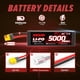 thumbnail image 2 of Batería LiPo Hosim 5000mAh 11.1V 30C 3S XT60 RC, 2 of 3