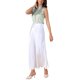 thumbnail image 2 of INSPIRE CHIC Top de Satén para Mujer Elegante sin Mangas con Cuello Simulado Plisado y Volantes, Blusa de Trabajo Sólida, Camiseta de Seda, Verde L Bean, 2 of 6