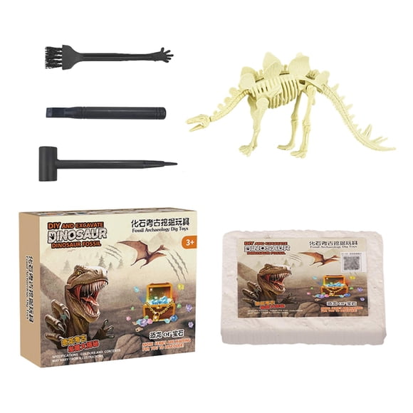 Kits De Excavación De Esqueleto De Animales Para Niños, Juguetes De Excavación DIY Para Niños En Edad Preescolar, Estilo D