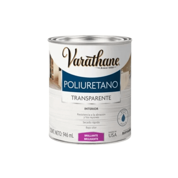 Pintura Poliuretano Proteccion Madera Varathane Brillante Interior946ml