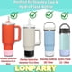 thumbnail image 4 of Paquete de 2 fundas de silicona para vaso Stanley Quencher Adventure de 40 oz, funda inferior para Stanley IceFlow Flip 30 de 20 oz, funda protectora para Stanley Cup con asa., 4 of 6