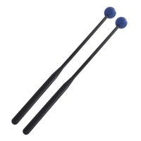 Magideal - Mazo De Tambor De 2 Piezas, Mazo De Goma, Percusión Multifuncional, Baquetas De Percusión De 12 Pulgadas Para Práctica, Carillón, Escenario De Xilófon Azul