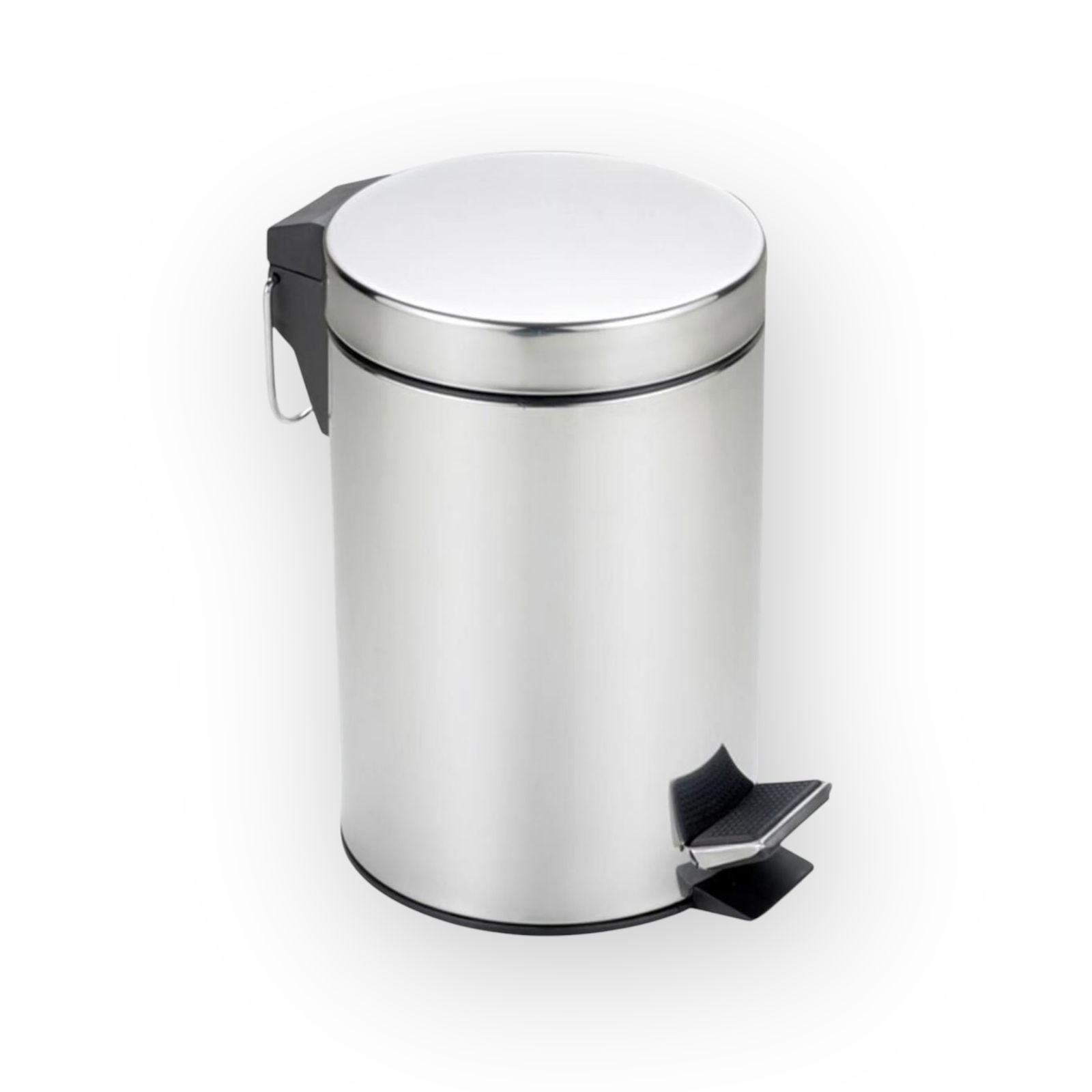 Alday - Basurero De Pedal De 12 Litros En Acero Inoxidable