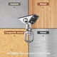 thumbnail image 4 of Perchas giratorias Aisto Heavy Duty de acero inoxidable con una capacidad de 907 kg, 4 of 8