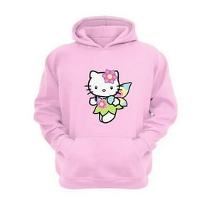 Genérico - Polerón Canguro Gatita Kitty Rosa Talla M Unisex