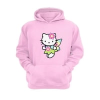 Genérico - Polerón Canguro Gatita Kitty Rosa Talla Xs Unisex