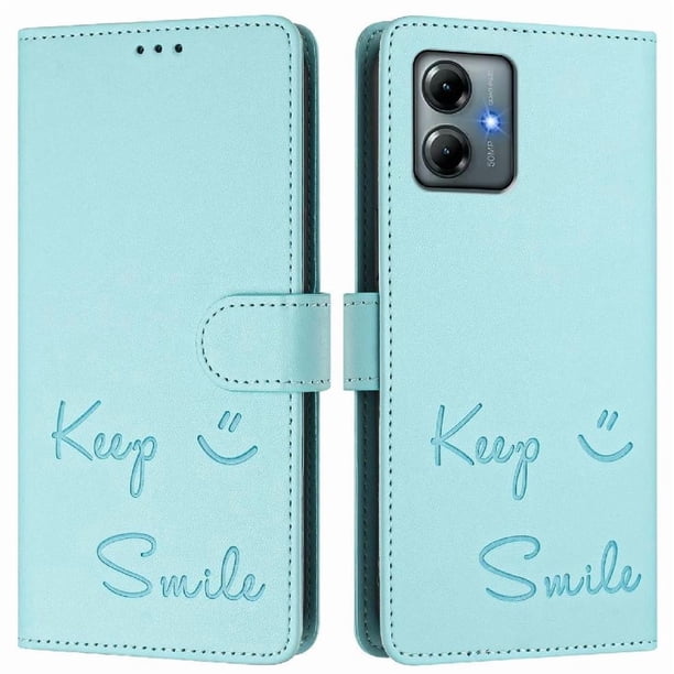 Funda Cartera para Motorola MOTO G Play 2025 con Bloqueo RFID, Cierre Magnético y Ranuras Tarjetas Verde