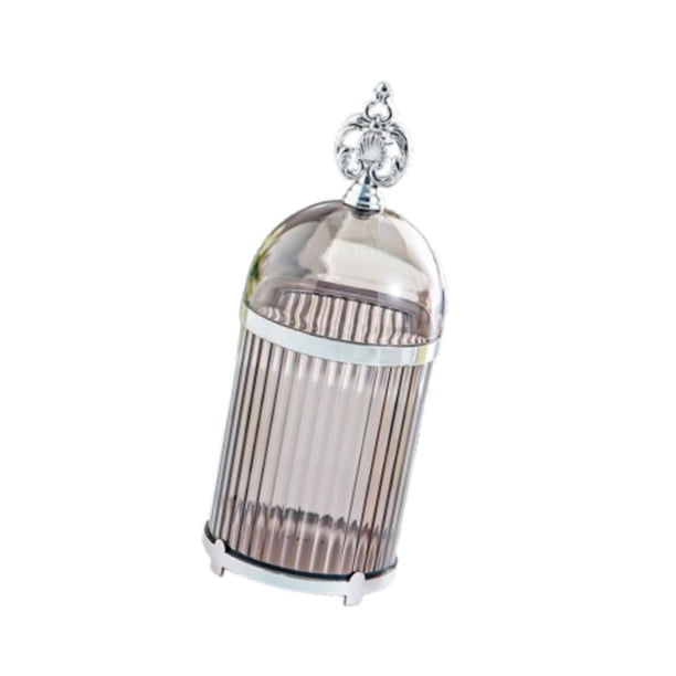 Organizador de Utilensil de almacenamiento Organizador de café Capitán de té Recipiente de almacenamiento de horquilla para la organización de encimer borde plateado gris