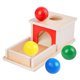 thumbnail image 2 of Caja De Monedas Para Bebés Montessori Material De Aprendizaje Preescolar Juguetes Regalos 4 Bolas, 2 of 5