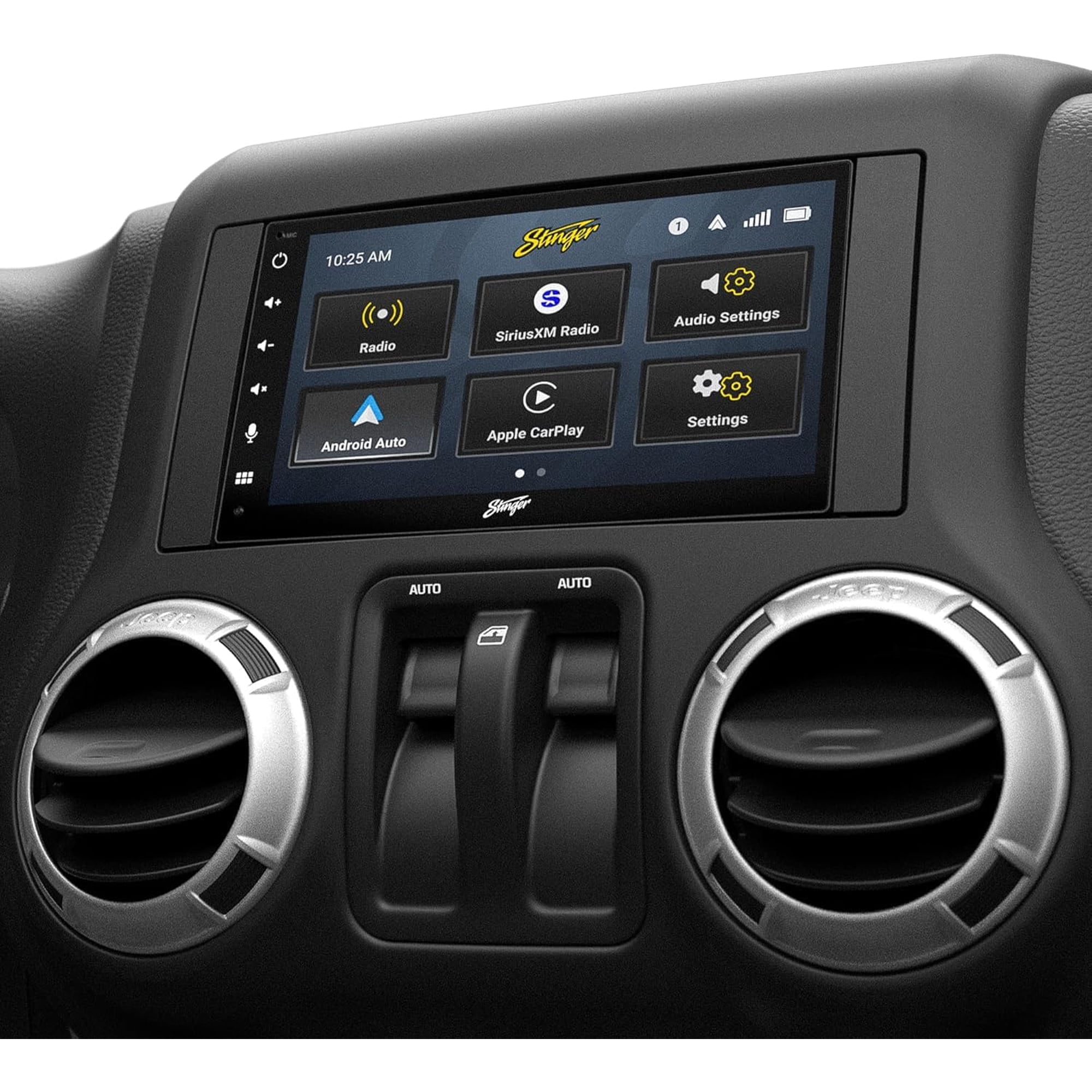 Radio Para Auto Stinger Para Jeep Wrangler Jk Con Pantalla Táctil Hd De 6,8