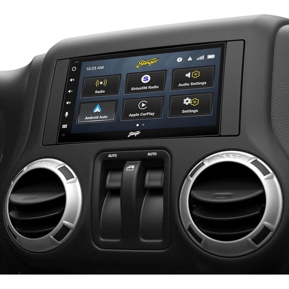 Radio para auto Stinger para Jeep Wrangler JK con pantalla táctil HD de 6,8"