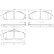 thumbnail image 2 of Pastillas Freno para auto Kia Carnival 1998-2005 Delantero, 2 of 4