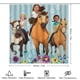 thumbnail image 2 of Spirit: Cabalgando libre-theme 4-Piece Shower Curtain Set with Rugs, Waterproof Bathroom Decor Set Includes Bath Mat, U-Shaped Rug, Toilet Lid Cover and Curtain with Hooks, 2 of 6