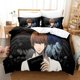 thumbnail image 1 of Anime Death Note Bedding Set Single Twin Full Size Bed Set Adult Kid Bedroom Duvet cover Sets Home Textiles Bed Sheets, 1 of 5