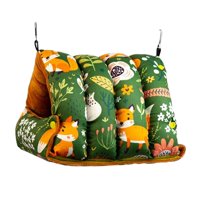 Ioensy - Nido De Pájaro Cama Para Dormir Pájaros Cabaña Suave Para Tortolitos Periquitos Cacatúa Verde Grande