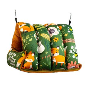 Ioensy - Nido De Pájaro Cama Para Dormir Pájaros Cabaña Suave Para Tortolitos Periquitos Cacatúa Verde Grande