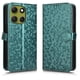 thumbnail image 1 of Funda Cartera Lunares Motorola Edge G86 Power 5G con Tarjetero, Correa y Soporte Verde, 1 of 6