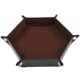 thumbnail image 1 of Bandeja De Dados Caja De Almacenamiento De Cuero Plegable Soporte De Almacenamiento De Escritorio Marrón, 1 of 5