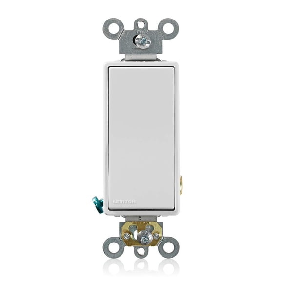 Interruptor Leviton 5621-2W 20 A, 120/277 V Decora Plus Rocker