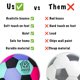 thumbnail image 5 of Pelota de fútbol U Scored Sports tamaño 4 acolchada para interior, 5 of 7