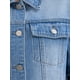 thumbnail image 5 of INSPIRE CHIC Chaqueta de Jean Recortada de Manga Corta con Cuello Abierto Casual de Denim para Mujer de Regreso a Clases 2XL Azul, 5 of 6